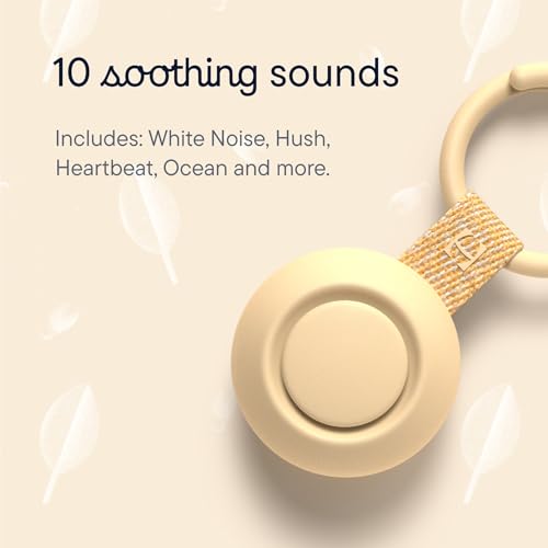 Hatch Go | Portable Sound Machine for Babies and Kids | Sleep Soother | 10 Soothing Sounds | White Noise | Shush | Travel | Registry Gift | Baby Shower | Clips on Stroller | Greige