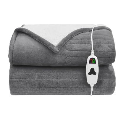 Electric Heated Throw Blanket 50x60 Inches Soft Flannel Sherpa Warmth