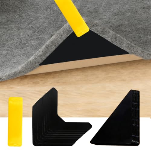 16PCS Rug Carpet Tape for Hardwood Tile Floors No Damage Grip Stickers
