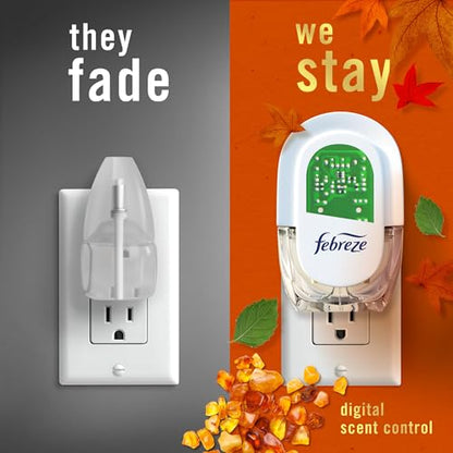 Febreze Odor-Fighting Plug-In Air Freshener Refill - Crisp Fall Breeze Scent, 4 Refills