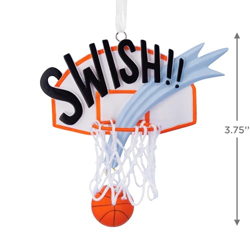 Basketball Christmas Ornament - Swish Action Design, Hallmark