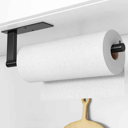 Paper Towel Holder Under Cabinet: Self-Adhesive or Drilling Paper Towel Dispenser - Stainless Steel Paper Towel Roll Holder