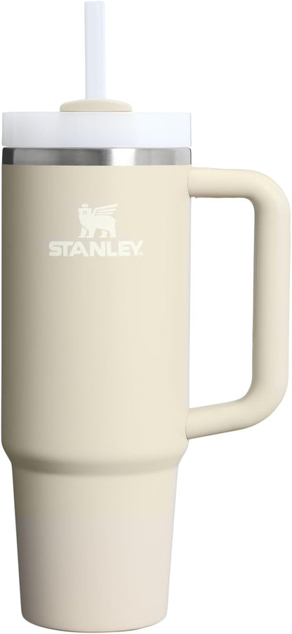 STANLEY Quencher H2.0 Tumbler - 30 Oz Insulated Stainless Steel Cup with Handle & Straw | Toasted Almond