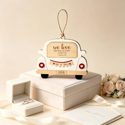 Love Christian Wedding Gift Ornament for Couples - Christmas Home Decor