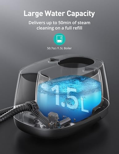 High Pressure Steam Cleaner with 60PSI & 293°F Steam – Taupe