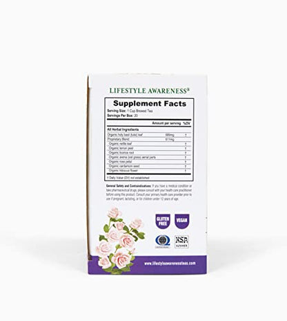 Lifestyle Awareness Teas, Caffeine Free Stress Balance Tea, 20 Count