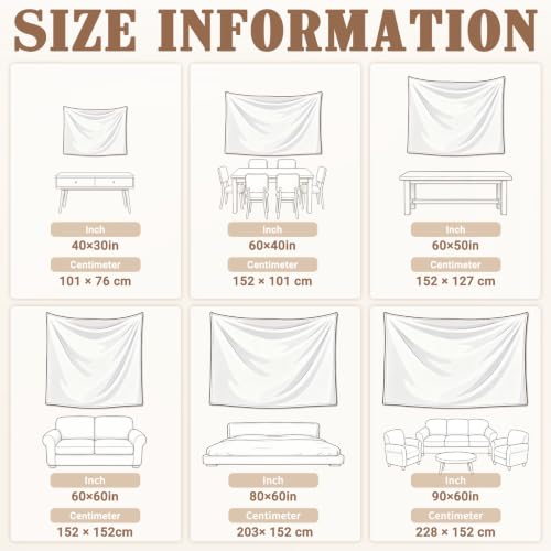 Personalized Photo & Text Wall Tapestry 60x40in Polyester Custom Room Decor Variation of Polyester / Tapestry-B / 60L x 40W