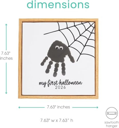 Baby Handprint Canvas Halloween Spider Keepsake - My First Halloween 2026