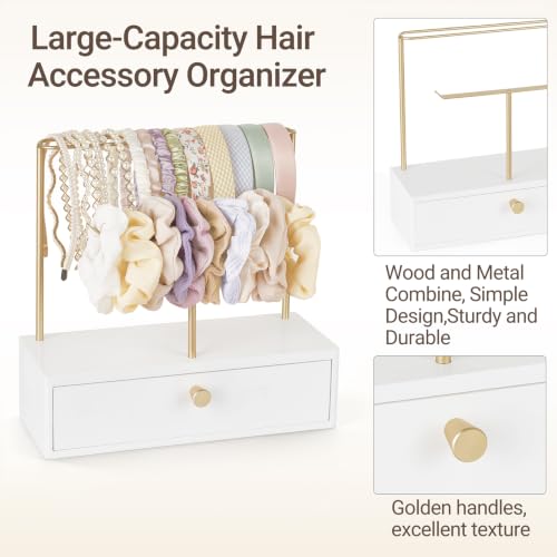 Hair Accessories Organizer Stand with Drawers for Headbands Scrunchies Clips
