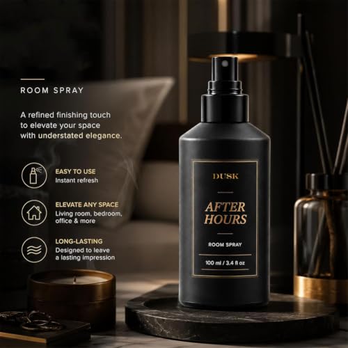 Fresh Bedroom Spray - Romantic Room Diffuser with Gentle Ingredients, Natural Formula, Travel Size - Dusk After Hours