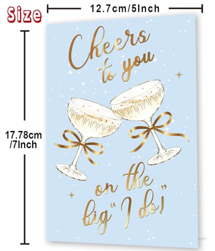 Wedding Card for Couple YYC-405 - Bridal Shower Engagement Congratulations