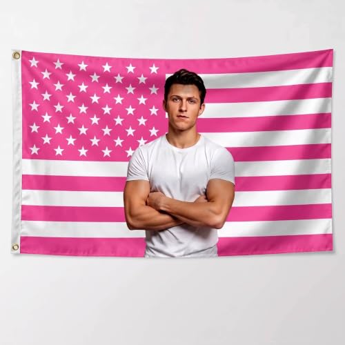 Pink American Flag Wall Tapestry - Bedroom Decor for Fans and Movie Lovers
