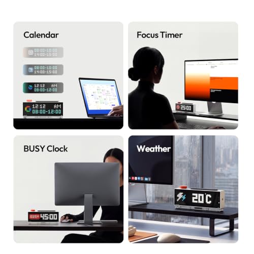 WiFi Pixel Clock with Weather, Scoreboard & Follower Count - Desk Alarm