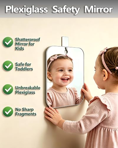 Unbreakable Fogless Shower Mirror - Light Gray 11x8 Inch Anti-Fog Bathroom Mirror for Shaving & Travel