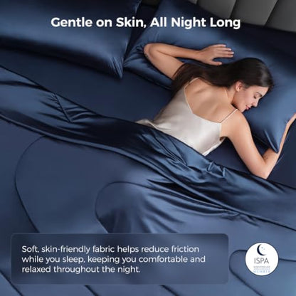 Blue King Cooling Comforter Blanket - Sweetnight CoolNest 106x90 Inches