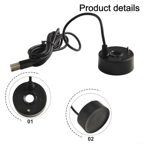 USB Mist Maker Fogger for Fountains, Ponds, Aquariums - Black