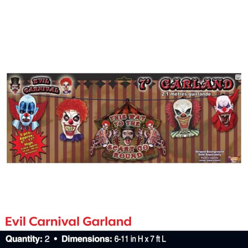 Evil Carnival Party Decorations Kit - Halloween & Themed Event Supplies