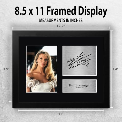Kim Basinger Signed Autographed Photo - Movie Memorabilia Framed US Letter