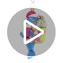 Christmas Tree Ornament Santa Jaws Handcrafted Glass Holiday Decor - Radko 2023