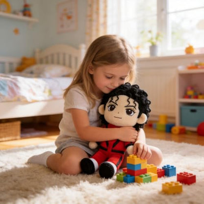 Multicolor Michael Plushie Figurine Pillow Cartoon Soft Doll - MJ Plush Toy