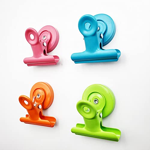 10 Pack Heavy Duty Magnetic Clips for Refrigerator & Whiteboard - Kitchen Organizer & Photo Display