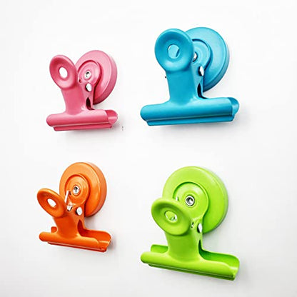 10 Pack Heavy Duty Magnetic Clips for Refrigerator & Whiteboard - Kitchen Organizer & Photo Display
