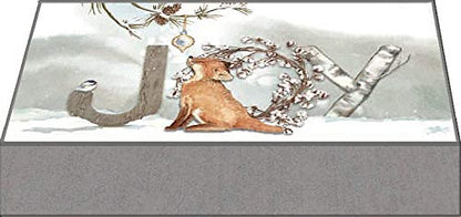 Christmas Glitter Greeting Cards with Envelopes - Keepsake Box, 14 Pack
