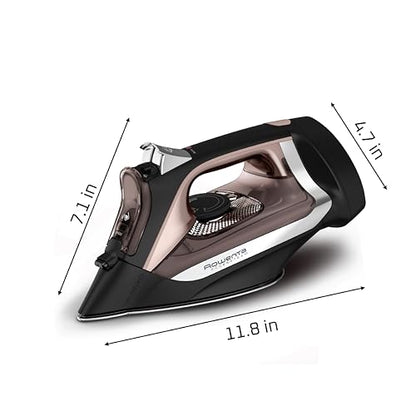 Rowenta Access Steam Iron, Clothes Iron with Steamer, Vertical Steaming, Maximum Steam Distribution, Anti-Drip Protection, Red