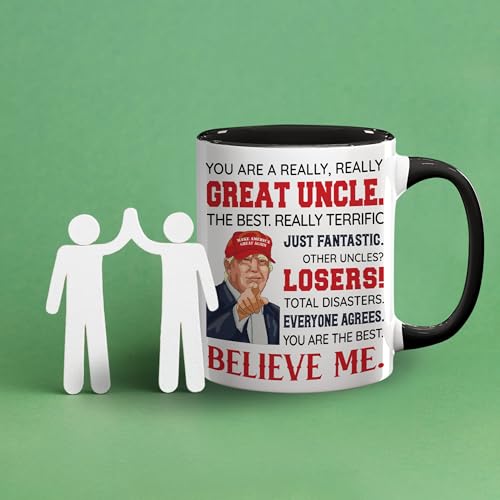 Funny Uncle Ceramic Mug 11oz - Father's Day, Birthday Gift from Niece or Nephew