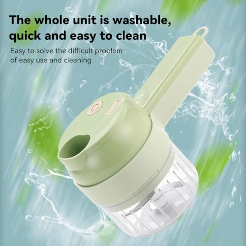 5-in-1 Electric Vegetable Chopper Food Processor - Multi-Function Kitchen Tool