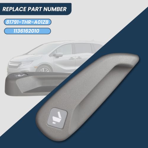 Left Side Driver Seat Recliner Handle Lever for 2021-2026 Honda Odyssey, Gray