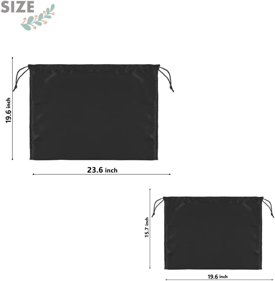 Skiennix Dust Bags for Handbags - Dustproof Silk Cover with Drawstring | 2 Pack Travel Storage Pouches