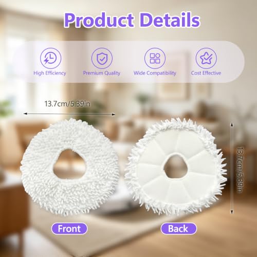 Universal Mop Replacement Pads for Robot Vacuum and Floor Cleaners