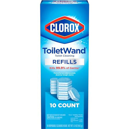 Clorox ToiletWand Toilet Cleaner Refills, Toilet brush, Original, 10 Count