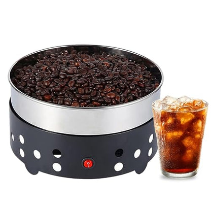 Coffee Bean Cooling Tray with Chaff Collection - Stainless Steel Roasting Cooler for Home Cafe