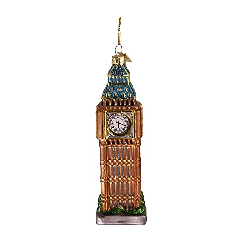 Glass Big Ben Ornament - London Clock Tower Holiday Decor