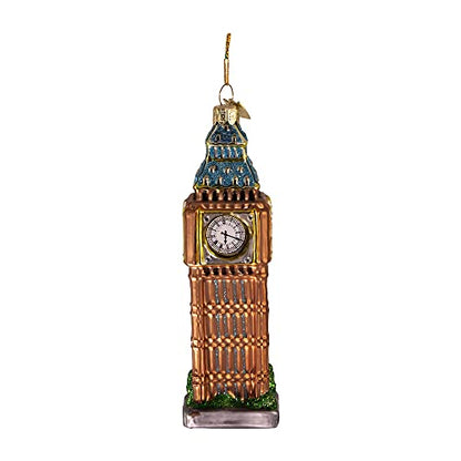 Glass Big Ben Ornament - London Clock Tower Holiday Decor