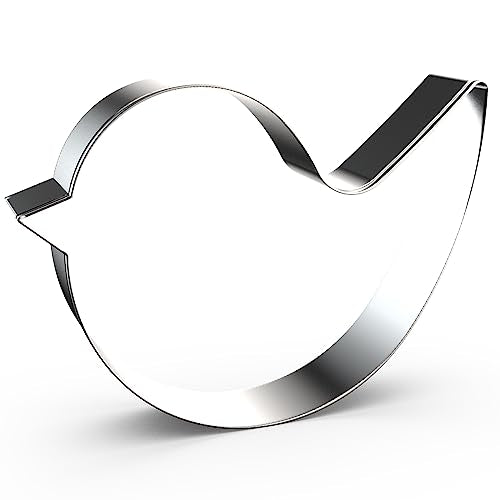 Bird Cookie Cutter Set - 4 Food-Grade Stainless Steel Bird Shaped Cutters