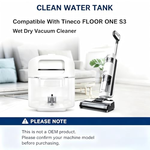 600ml Leak-Proof Water Tank Compatible with Tineco S3 iFloor 3 Breeze Vacuum Cleaner