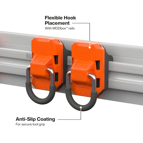 MODbox Wall D-Rings - 2-Pack Heavy-Duty Tie-Down Anchors for Garage & Trailer