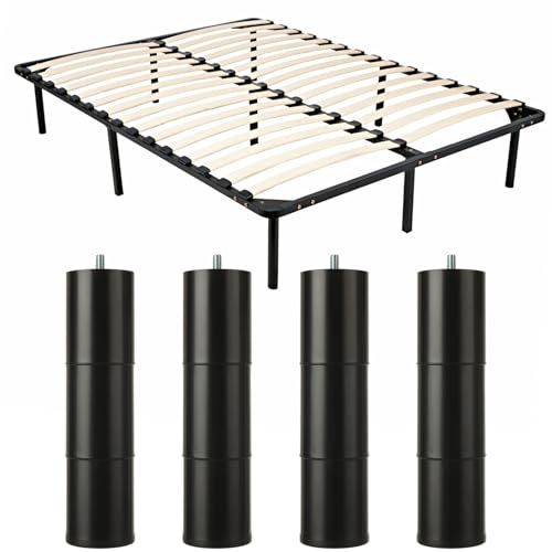 4 Pack Bed Support Legs - Adjustable Three-Section ABS Furniture Feet 8.7 Inch