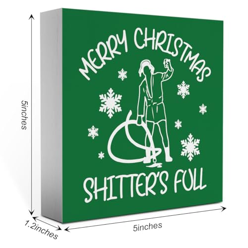 Fun Xmas Sign Christmas Vacation Decor - Istma Variation (5x5 Inches)