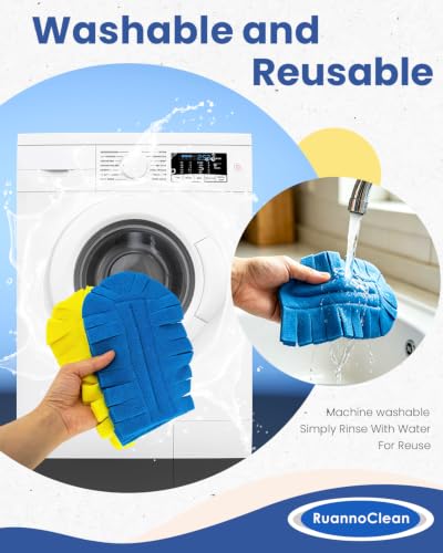 Classic 12 Pack Reusable Duster Refills Compatible with Swiffer - Multicolor