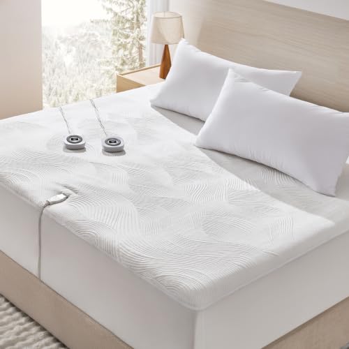 Bedsure Queen Heated Mattress Pad with 350G Air Fabric & Dual Controls
