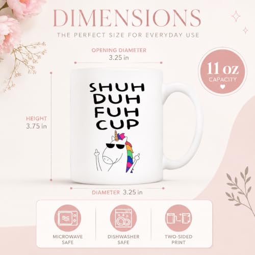 Funny Unicorn Coffee Mug - Sarcastic Adult Humor Gift - 11 oz Ceramic Cup