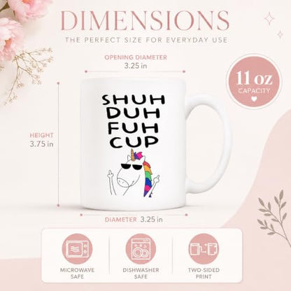 Funny Unicorn Coffee Mug - Sarcastic Adult Humor Gift - 11 oz Ceramic Cup
