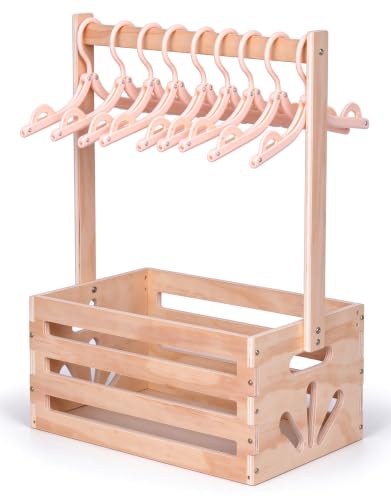 Wooden Baby Shower Storage Crate - Nursery Organizer with Handle