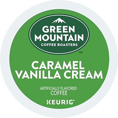 Green Mountain Coffee Roasters Caramel Vanilla Cream Coffee - Light Roast K-Cup Pods, 96 Count