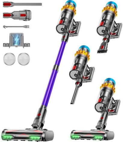 Purple Cordless Vacuum Cleaner 650W 60KPA 70 Min Runtime Self-Standing Stick