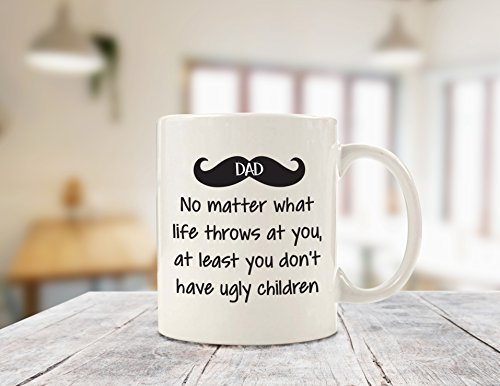 Dad Mug 02 - Funny Ugly Children Coffee Mug - Dad Gifts from Kids